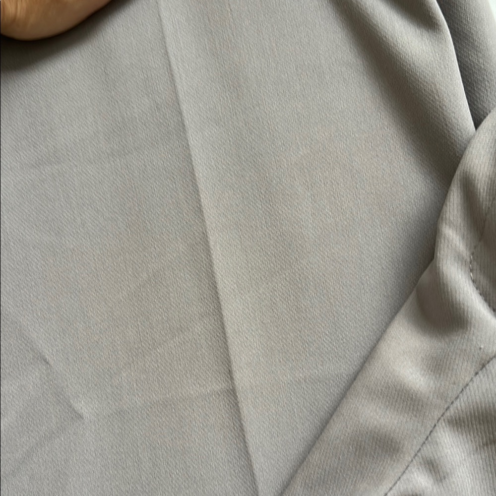 Gray/Purple Wide Leg High Rise Trousers - Picture 5 of 6